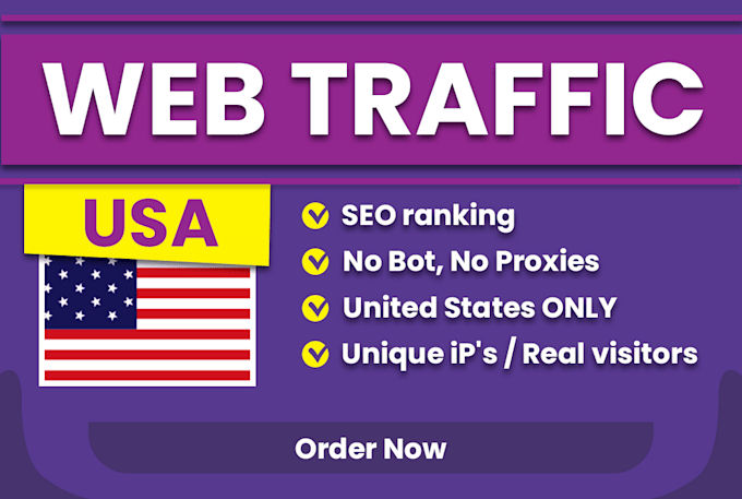 Drive keyword targeted organic usa web traffic to your website by