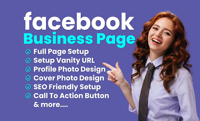 do facebook business page setup , fan page create , banner , and cover design