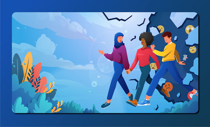 Unique Vector App Create unique vector illustrations for web and app by Ianver | Fiverr