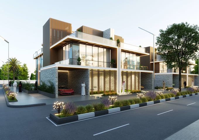 create photorealistic exterior 3d renderings