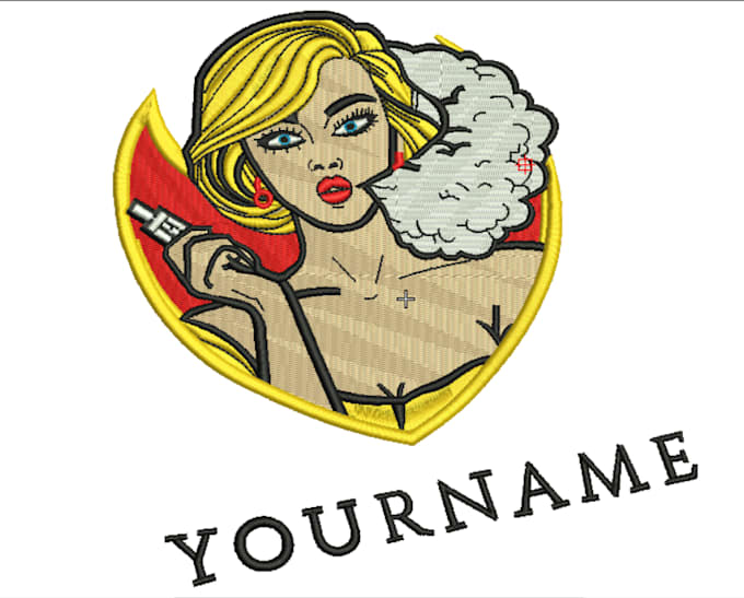 do embroidery digitizing into emb,dst,pes file in 2 hours