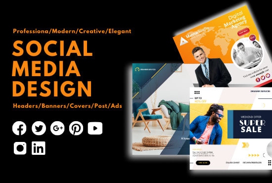 design social media posts or banners for you