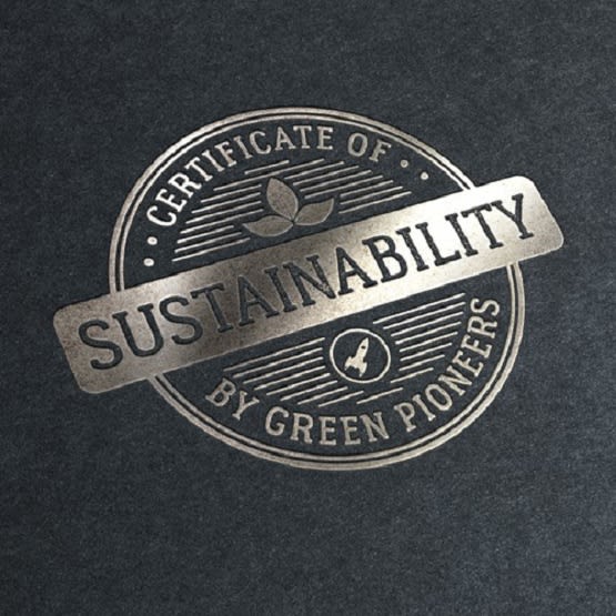 design green certificate logo in 24 hours