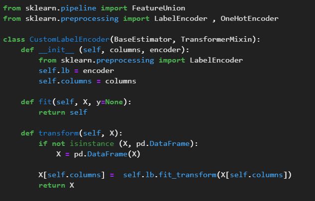 be making custom estimators for data analysis using python