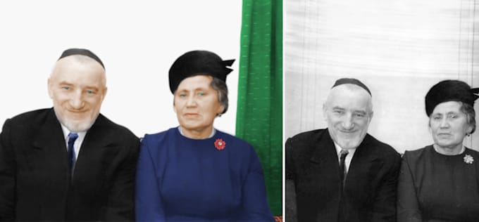 restore old photo, colorize, fix, enhance damage photo