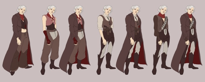 Character design cheap clothes
