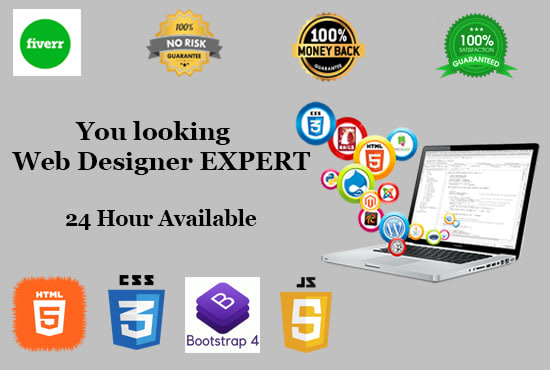 Do create responsive stunning web page design html and css by Asikweb ...