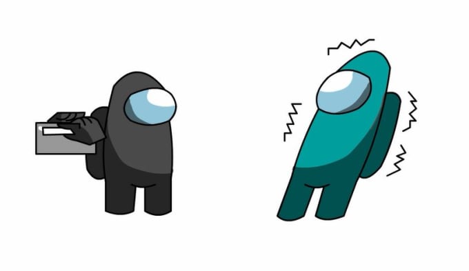 make an awesome 2d among us animation fast