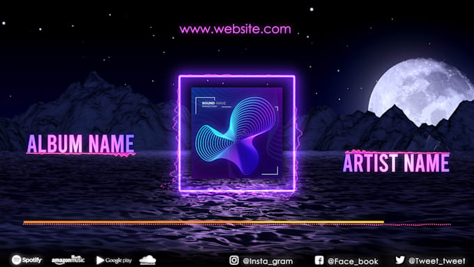 create audio visualizer spectrum video