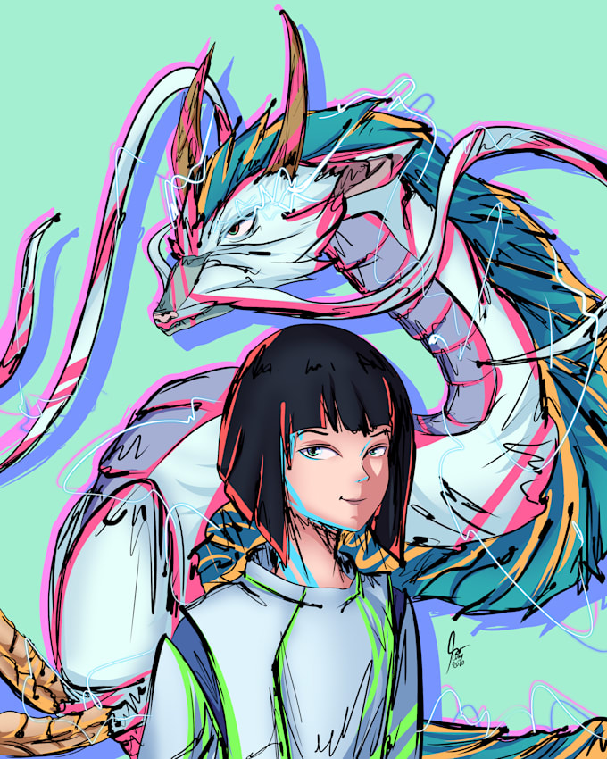 draw character illustration for you