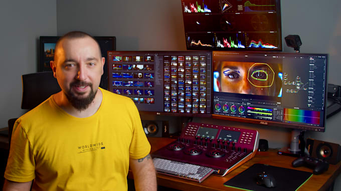 do color grading , color correction video as colorist