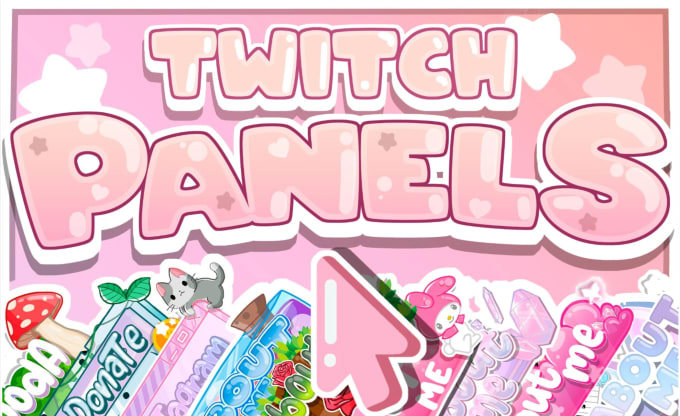 Design cute panels for twitch by Doozybunny | Fiverr