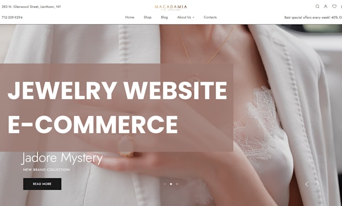 create jewelry website for your business, jewellery