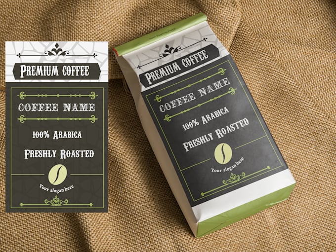 Rustic Coffee Labels Do unique vintage coffee label design for your brand by Tanveeryounis ...