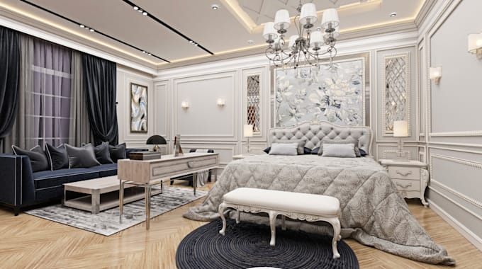 do 3d interior design and render