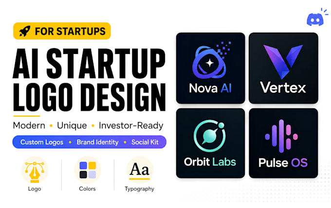 do logo design for ai agents and tech startups