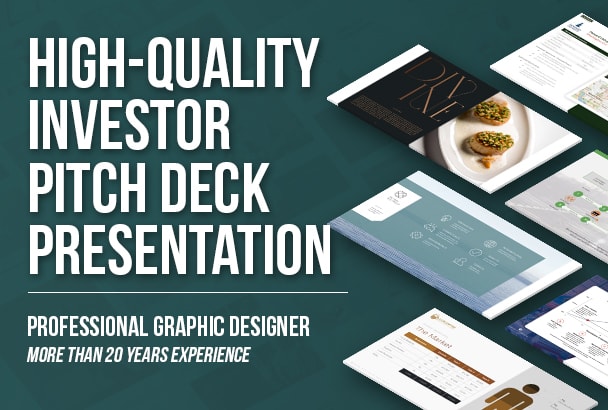 Hire a freelancer to design your investor pitch deck and powerpoint presentation