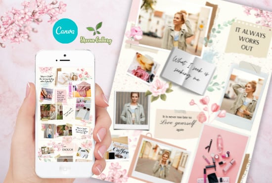 create canva templates instagram post aesthetic feed