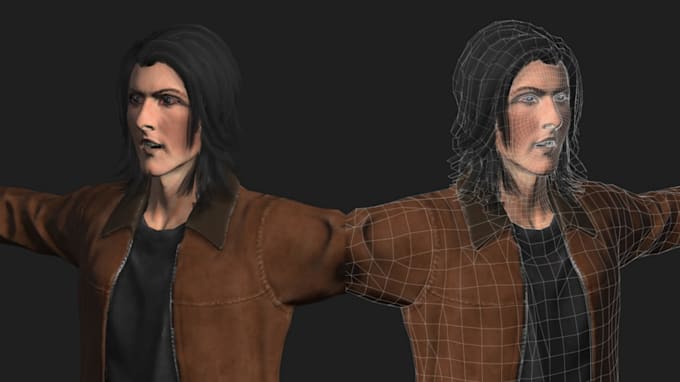 realistic 3d character modeling, sculpting and texturing