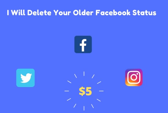 delete your old facebook timeline status or post