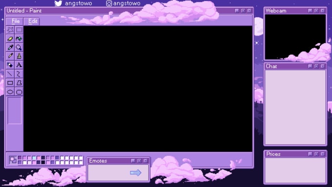 Create pixel art twitch overlay by Tizmah | Fiverr