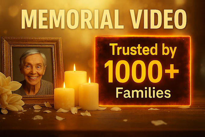 do heart touching memorial and funeral photo slideshow video