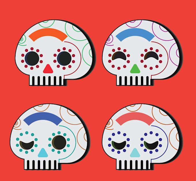 create personalized sugar skulls and aesthetic skulls