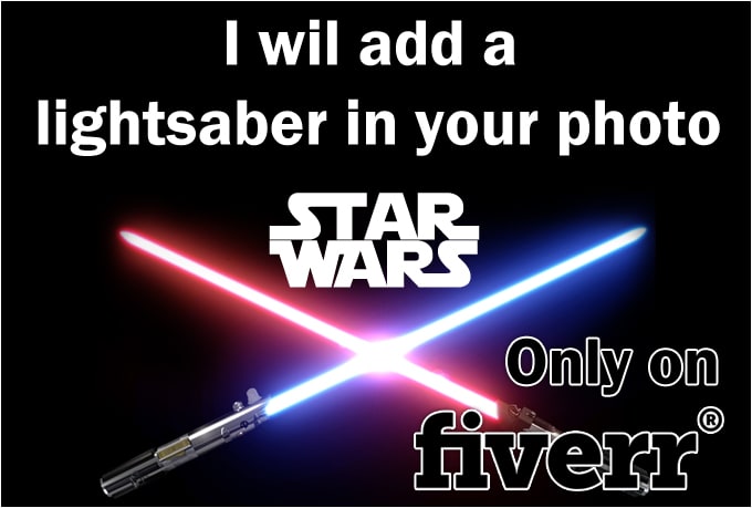 add a lightsaber in your picture