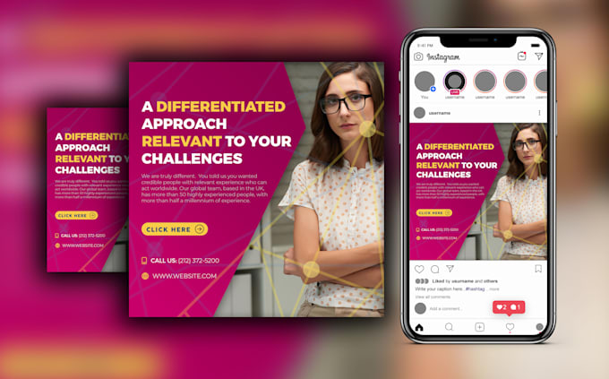 design a premium quality instagram post or flyer