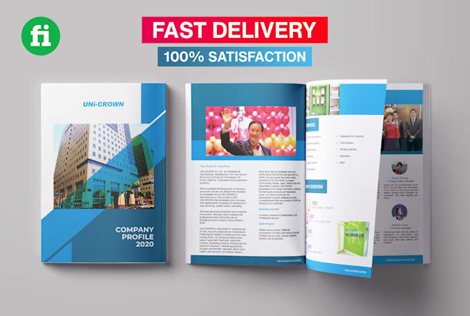 design company profile business brochure or unique flyer