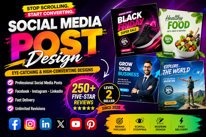 do social media post designs for you