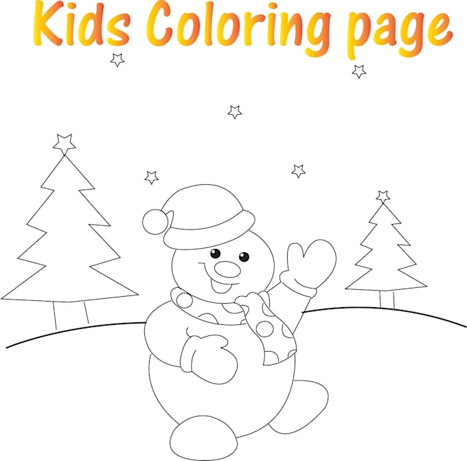 do colouring page for children
