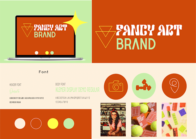 create a modern logo and social media and branding kit