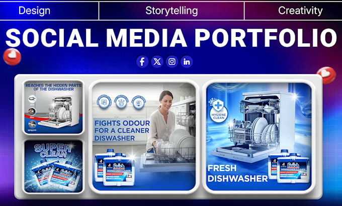 design creative social media posts and animations