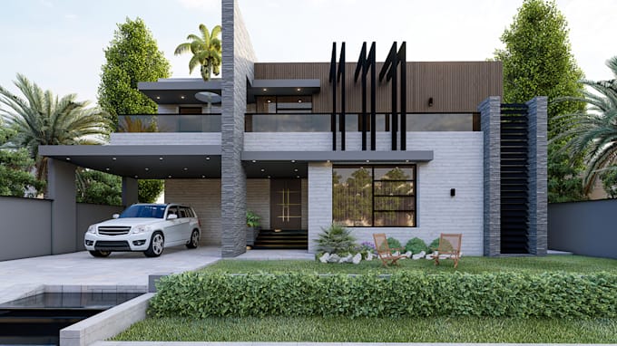 design 3d model and render images architecture project