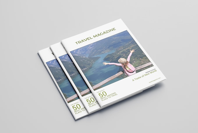 design clean brochure,  magazine, annual report, booklet, catalog, handout