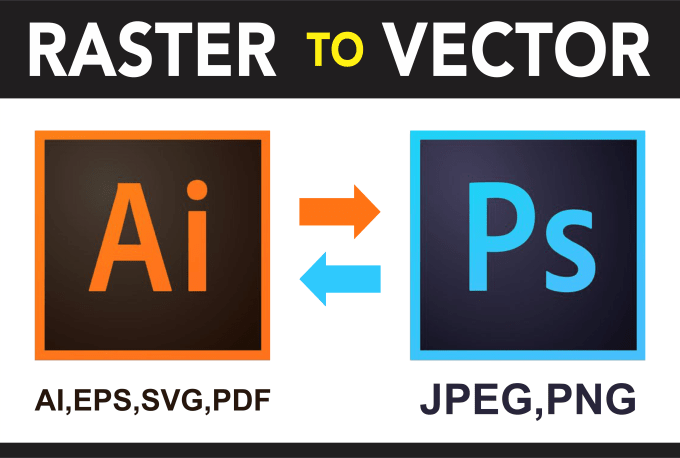 Hire a freelancer to convert raster logo, image in vector file high resolution ai, png, jpg