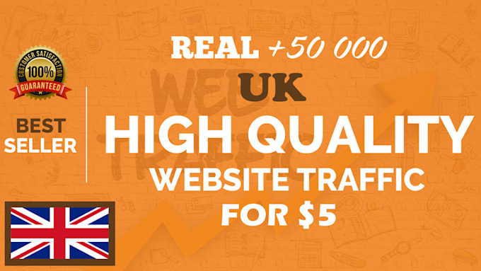 send 50,000 UK target website traffic