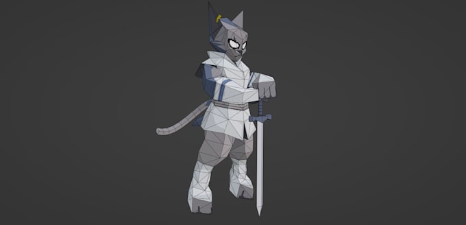 Model and rig a 3d lowpoly character by Careface | Fiverr