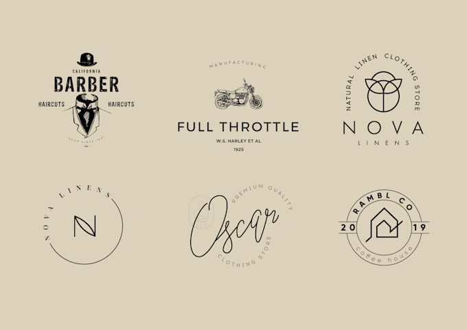 create emblem, classic and vintage logo
