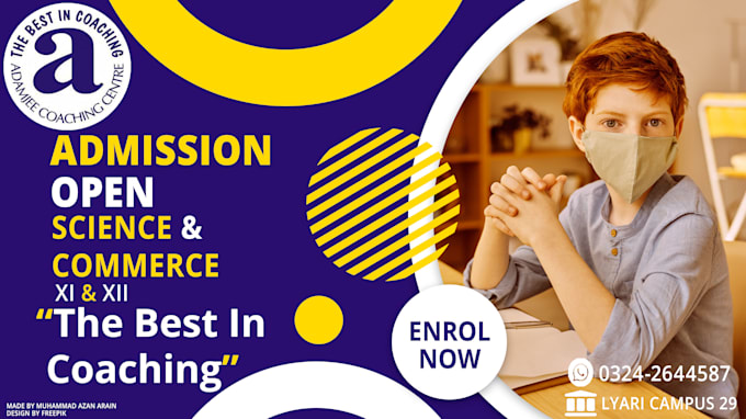 digital flyer for school admissions