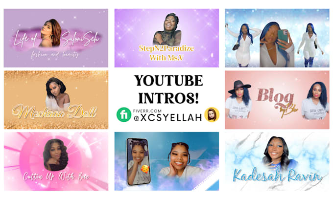 create a high quality influencer youtube intro and outro