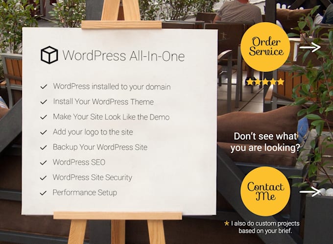 setup and customize wordpress website