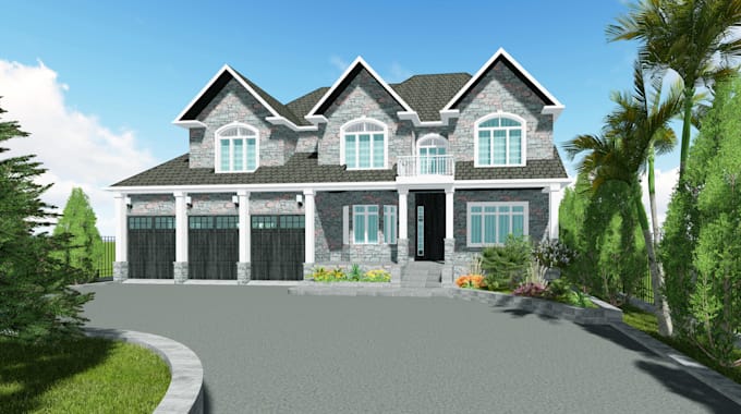 do floor plan , 3d rendering of apartment house and villa