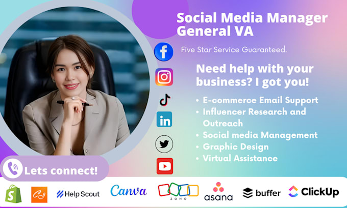 be your virtual assistant and social media manager