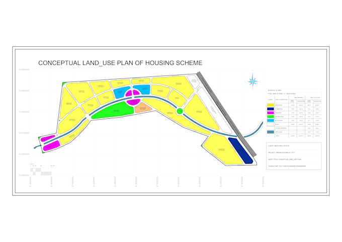 work on town planning and housing schemes for real estate