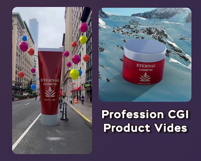 create cgi and vfx video of your product professional result