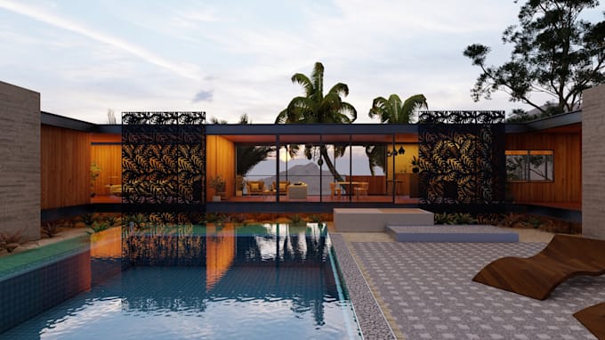 create sketchup 3d model and 3d rendering interior design