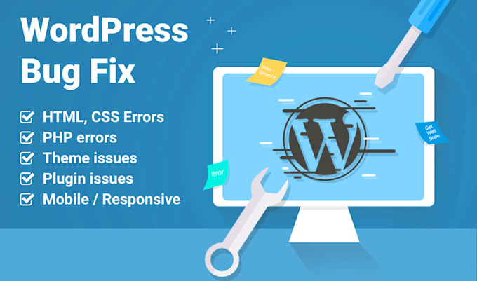 fix wordpress bugs, errors, theme and plugin issues