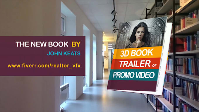 make 3d book promo or trailer video